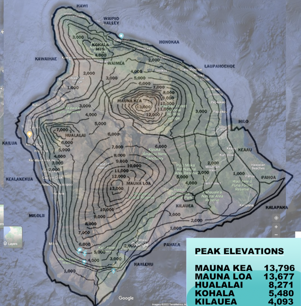 Elevations On The Big Island Of Hawaii Discover The Big Island Of Hawaii Real Estate Travel 5249