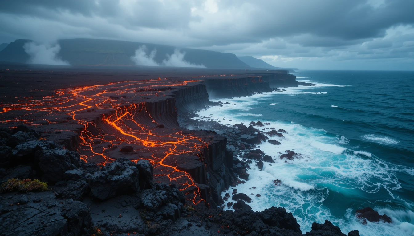 Lava on the Big Island of Hawaii